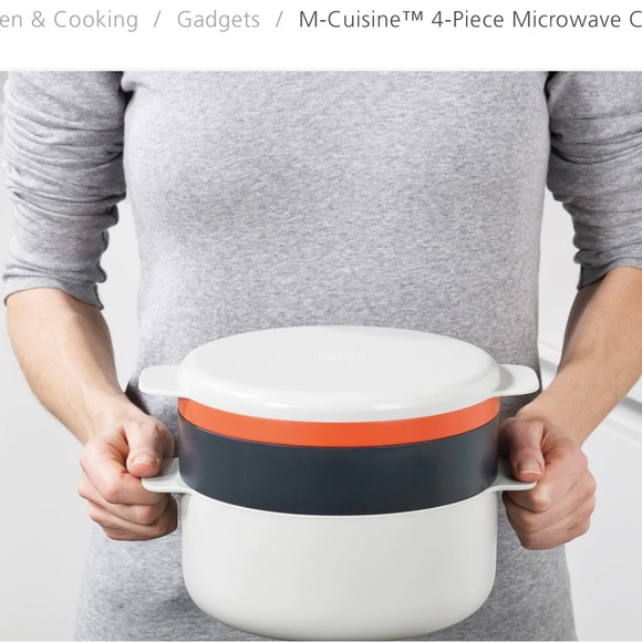 Joseph Joseph M Cuisine Microwave 4 piece Stackable Cooking Set - NWOT - Picture 5 of 9